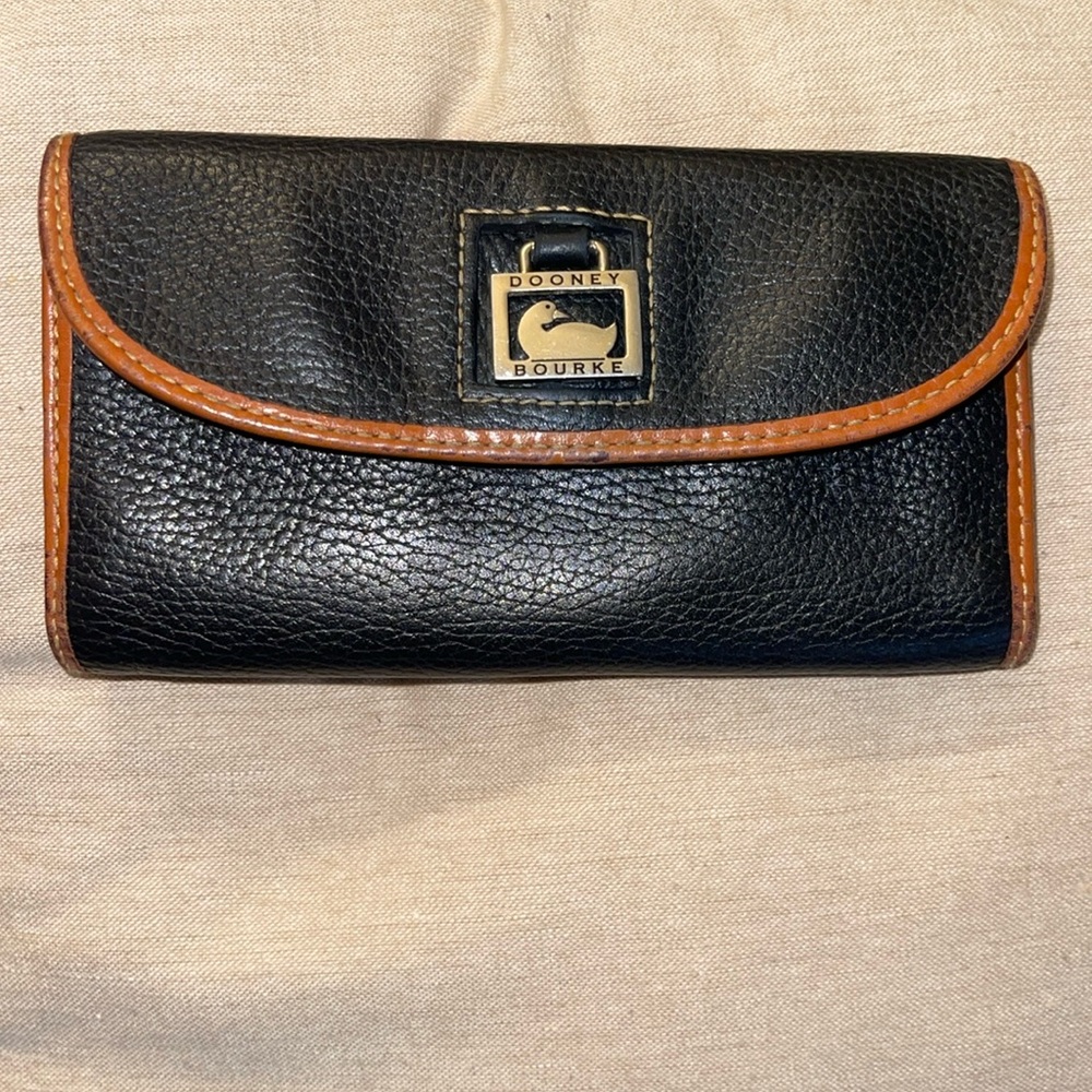 COPY - Dooney and Bourke black and brown wallet